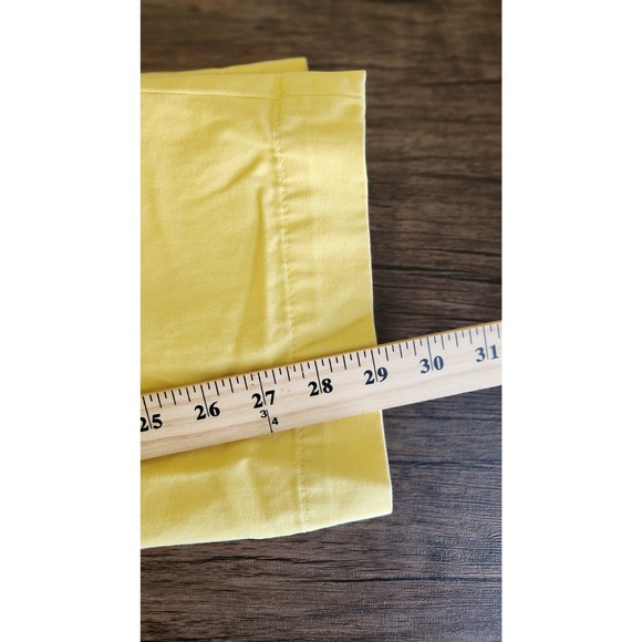 Polo Ralph Lauren Mens Preston Pants Yellow Straight Chinos Vtg 90s Size 33X30 - Picture 8 of 8